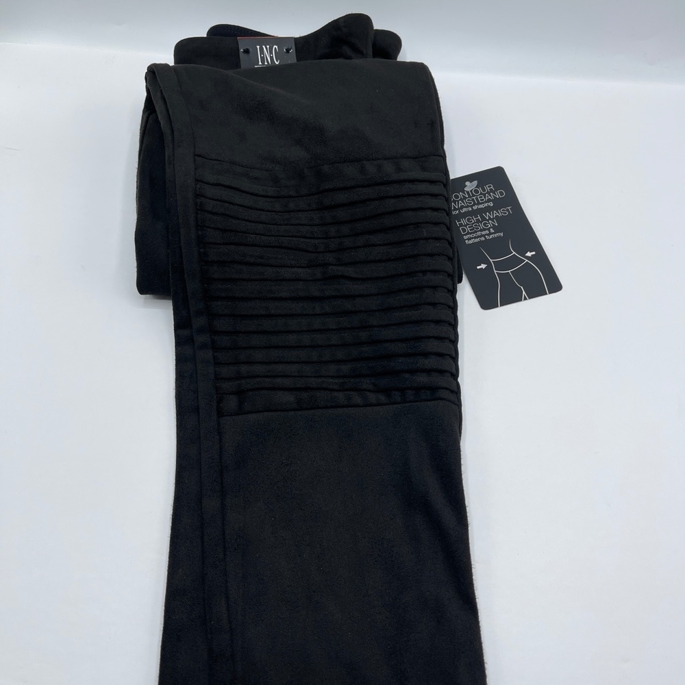 INC Women's Pintucked Soft Faux-Suede High-Waisted - Picture 5 of 8